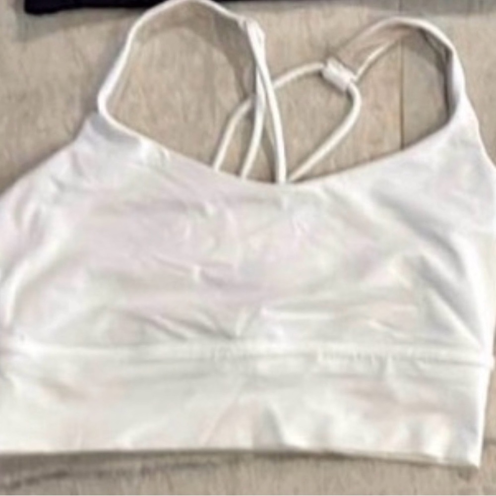 Lululemon Athletica White Sports Bra